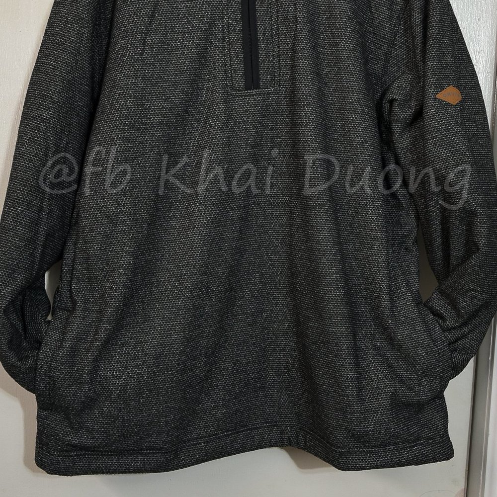 Orvis Men Fleece Lined 1/4 Zip Pullover GRAY - Picture 3 of 8